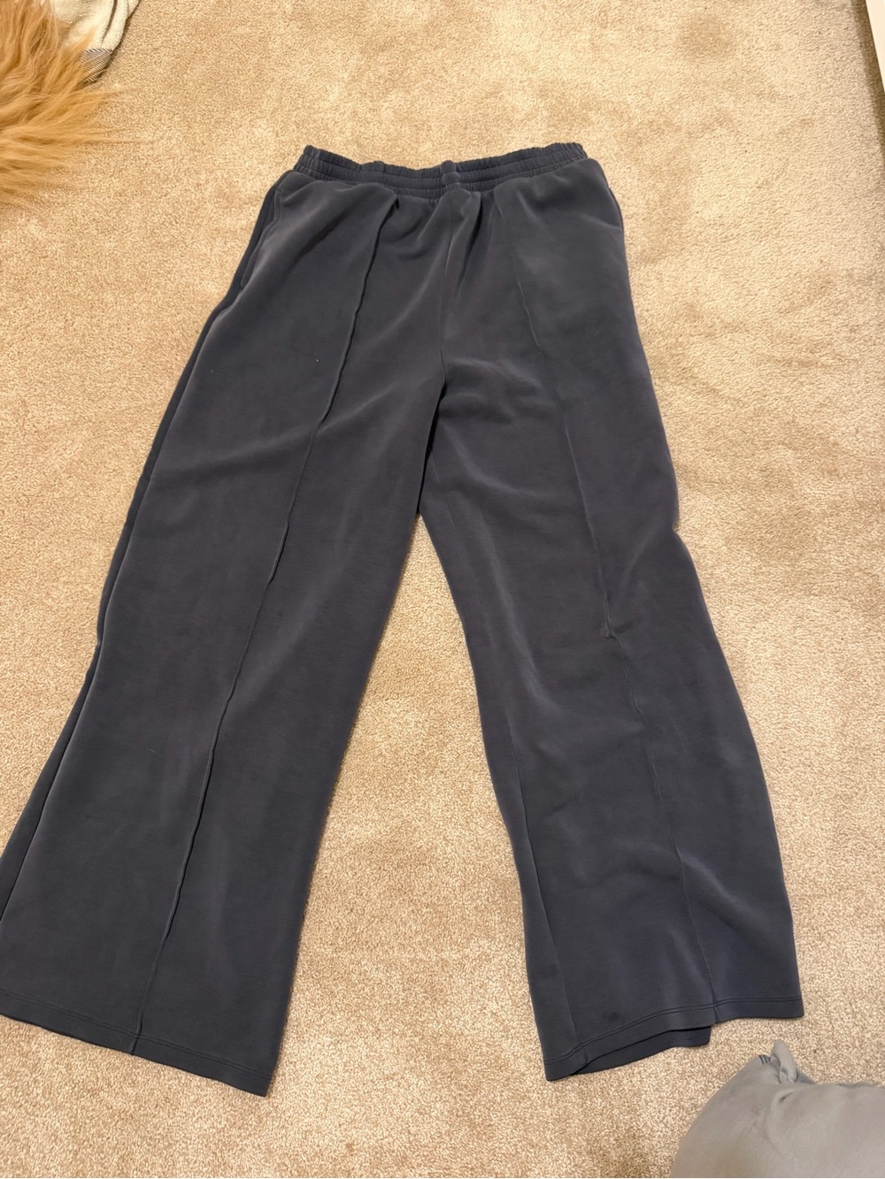 VSX Charcoal Gray Elastic Waist Wide-Leg Pants
